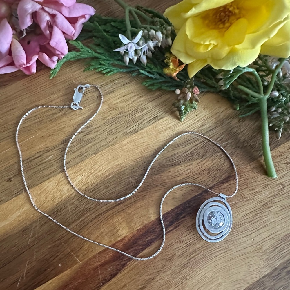 Silpada sterling silver 925 bullseye Necklace